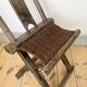 Rustic Primitive Antique Chinese Folding Travel Chair