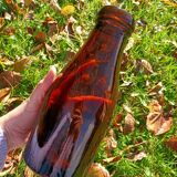Vintage brown glass vase/bottle