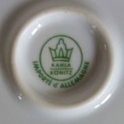 Set of 3 German Kahla Konotz porcelain serving dishes, vintage