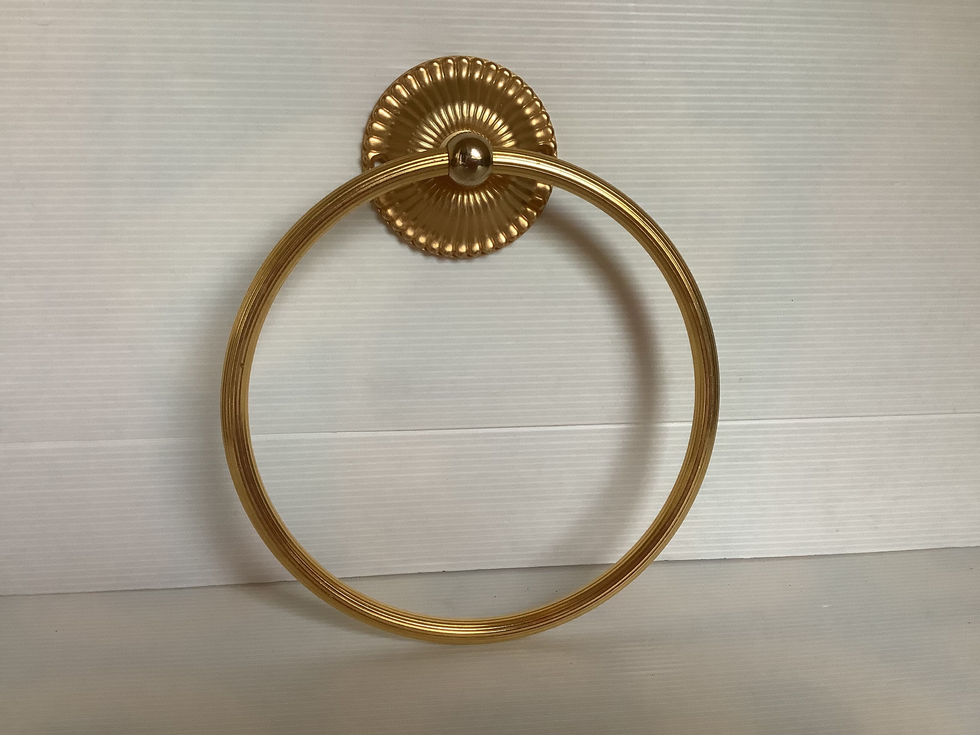 Brass towel rack made in France
