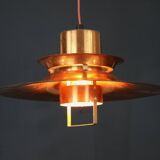 Scandinavian midcentury Design Lamp by Vitrika | solid copper black style | 1960s | Scandinavian