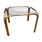 Table basse verre fumé