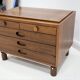 Walnut chest of drawers by Gianfranco Frattini for Bernini.