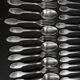 Box of 12 Alfenide table spoons and 12 table forks for Christofle