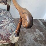 Large "Sheep Bone" armchair — Louis XIII style, late 19th century