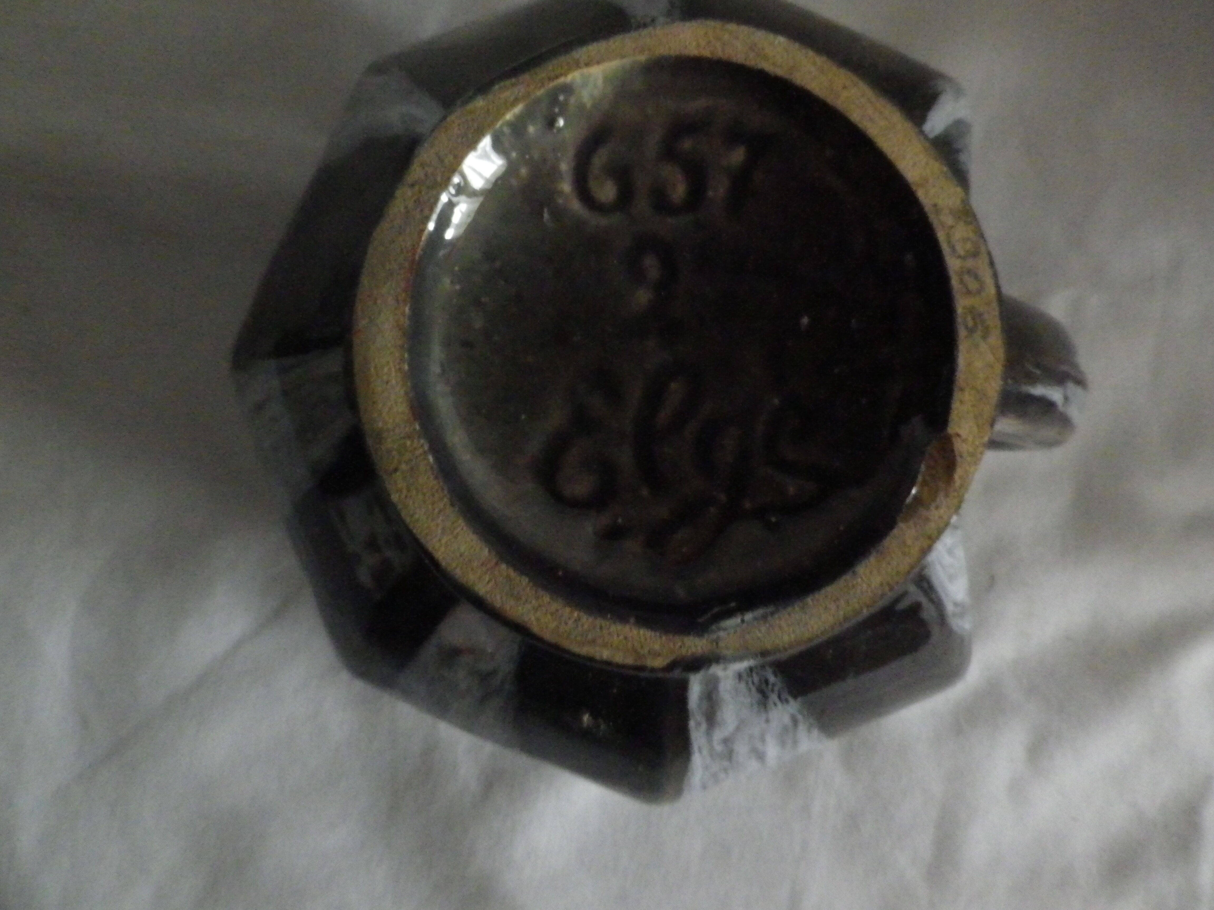 Pot à lait marbré gris