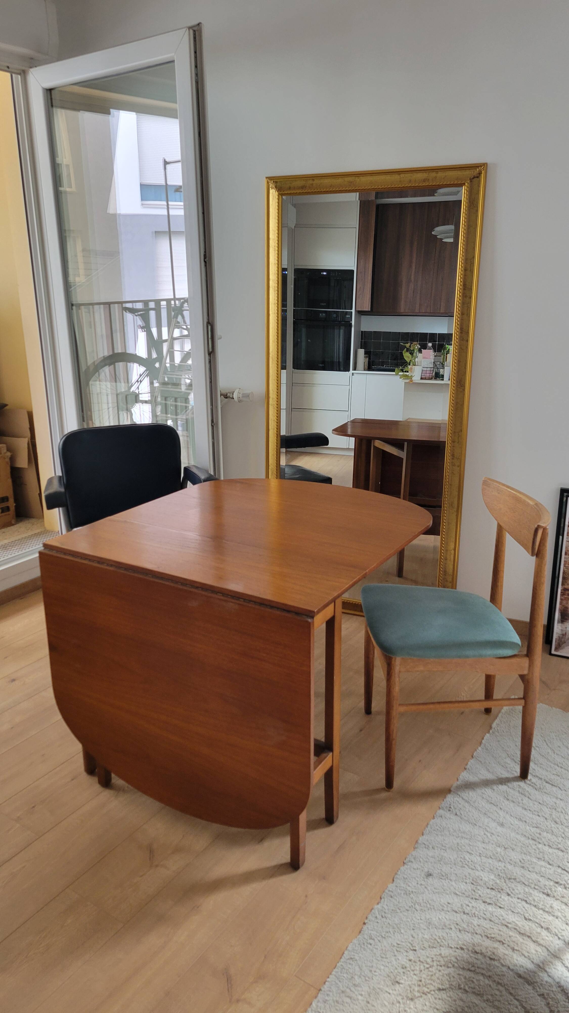 Scandinavian folding table