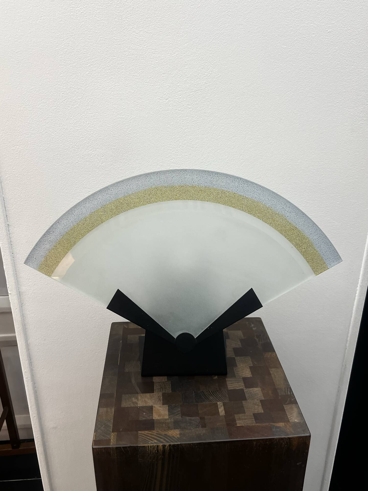 Murano fan lamp 1980 / Memphis Bauhaus