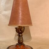 Metal & glass lamp