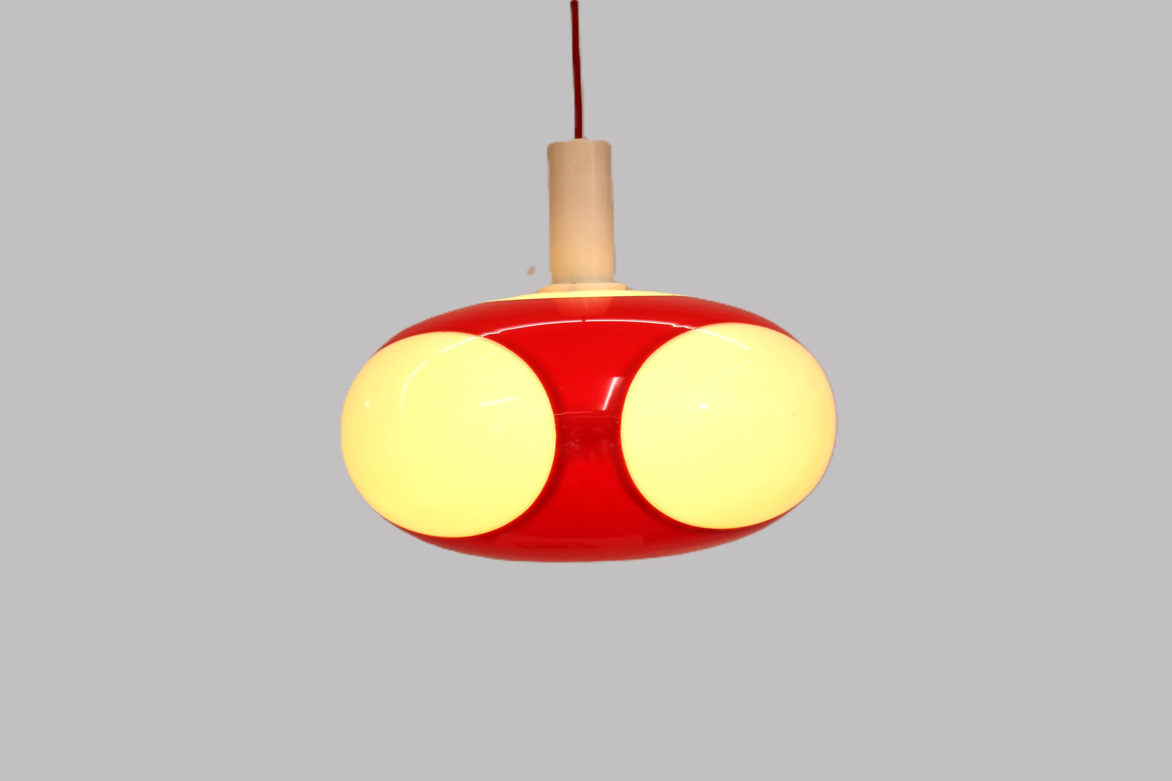 Space age bug eye UFO lamp *** Massive Belgium *** rare / white colour ***