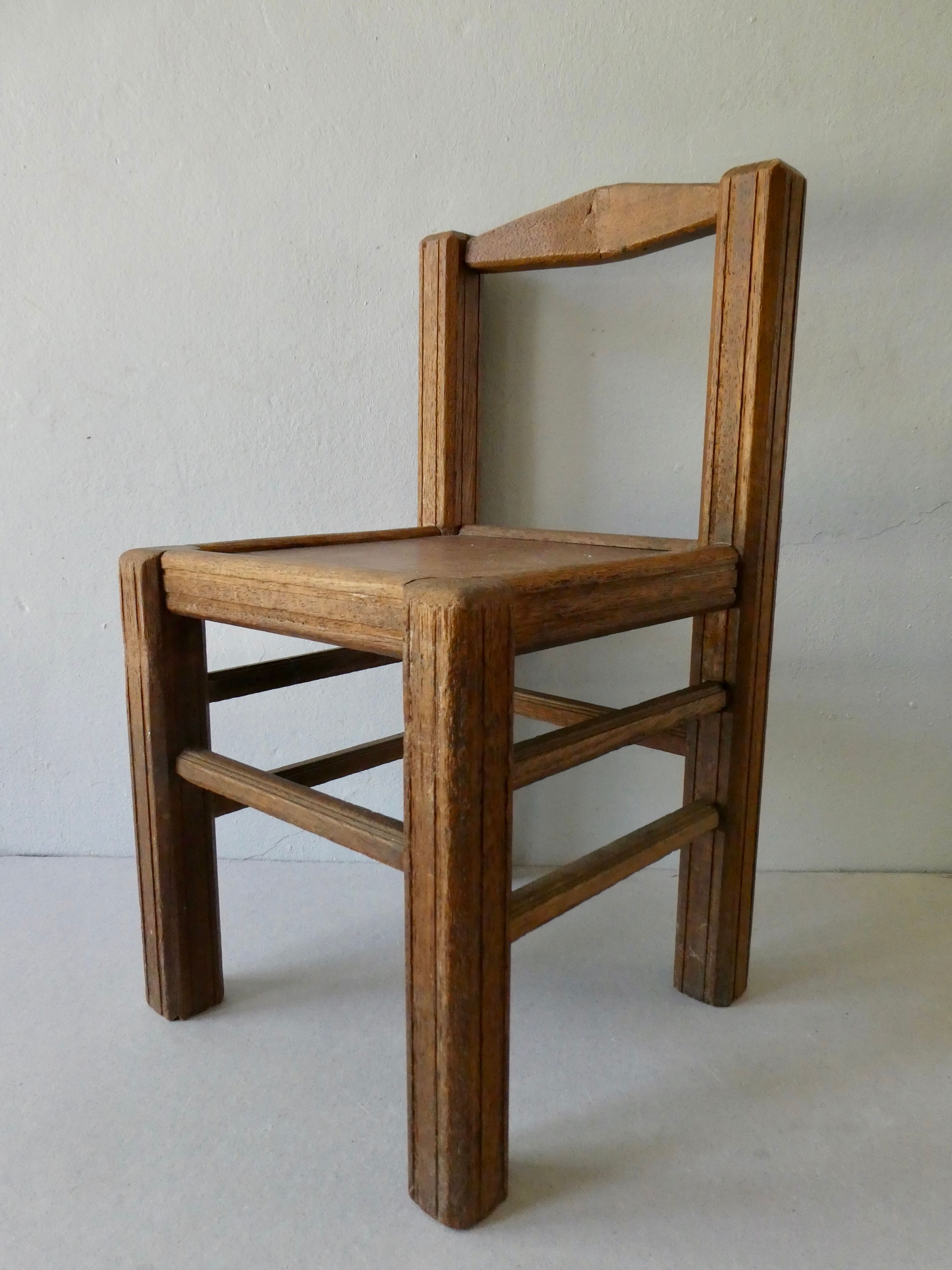 Wooden children's chair, 1950s