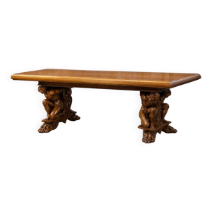 Rare grande table style - noyer