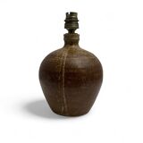 Pyrite sandstone ball lamp base, La borne Tiffoche Deblander style