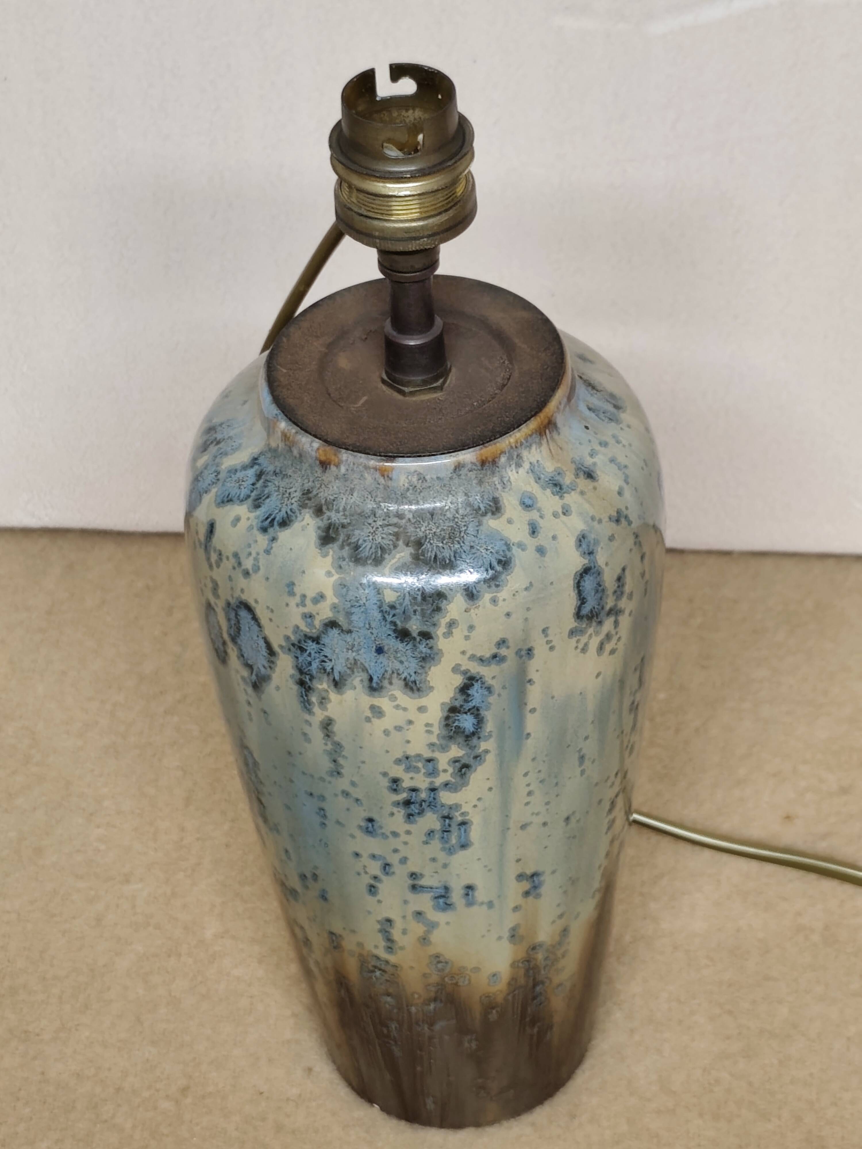 Lamp base signed "pierrefonds"