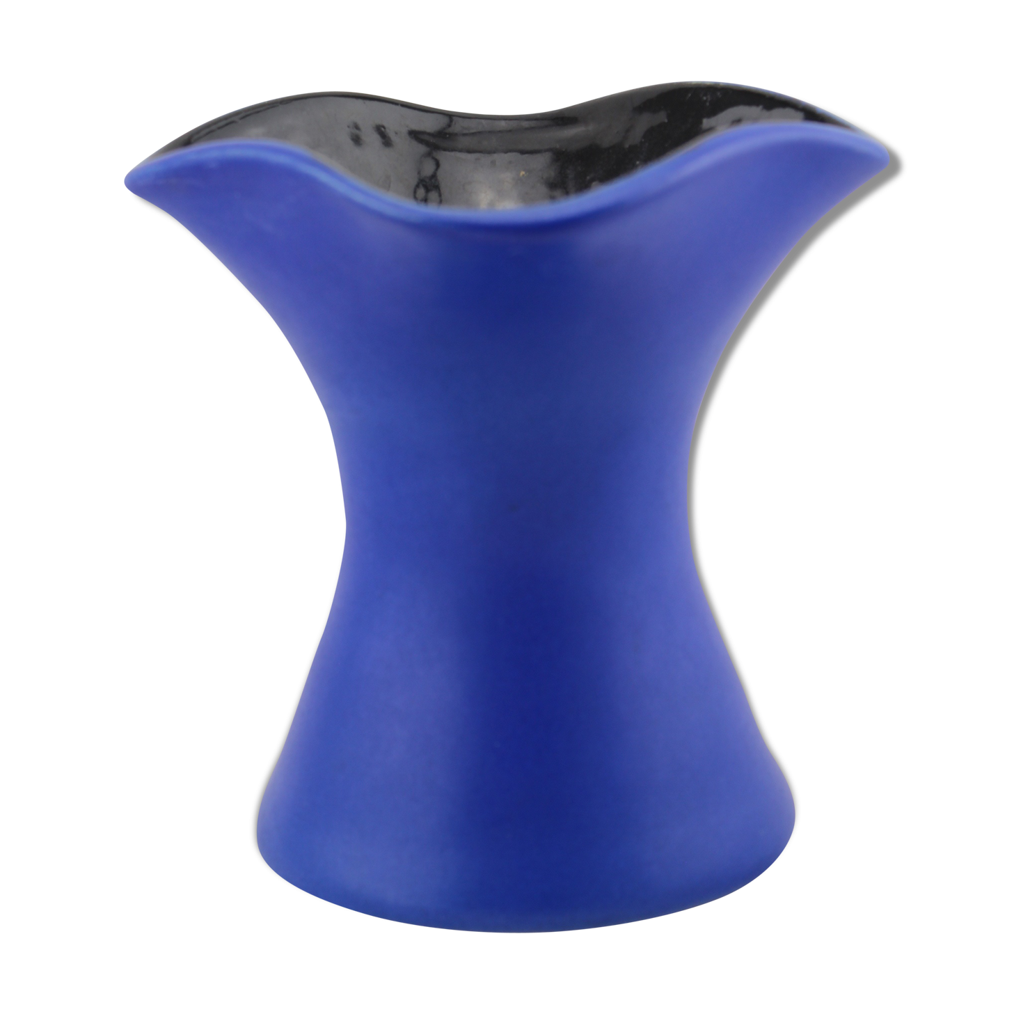 Vase modern Blue ceramic Topeko Keramik West Germany