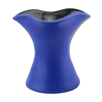 Vase en céramique bleu moderne Topeko Keramik West Germany