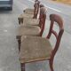 Série de 6 chaises en acajou époque consulat