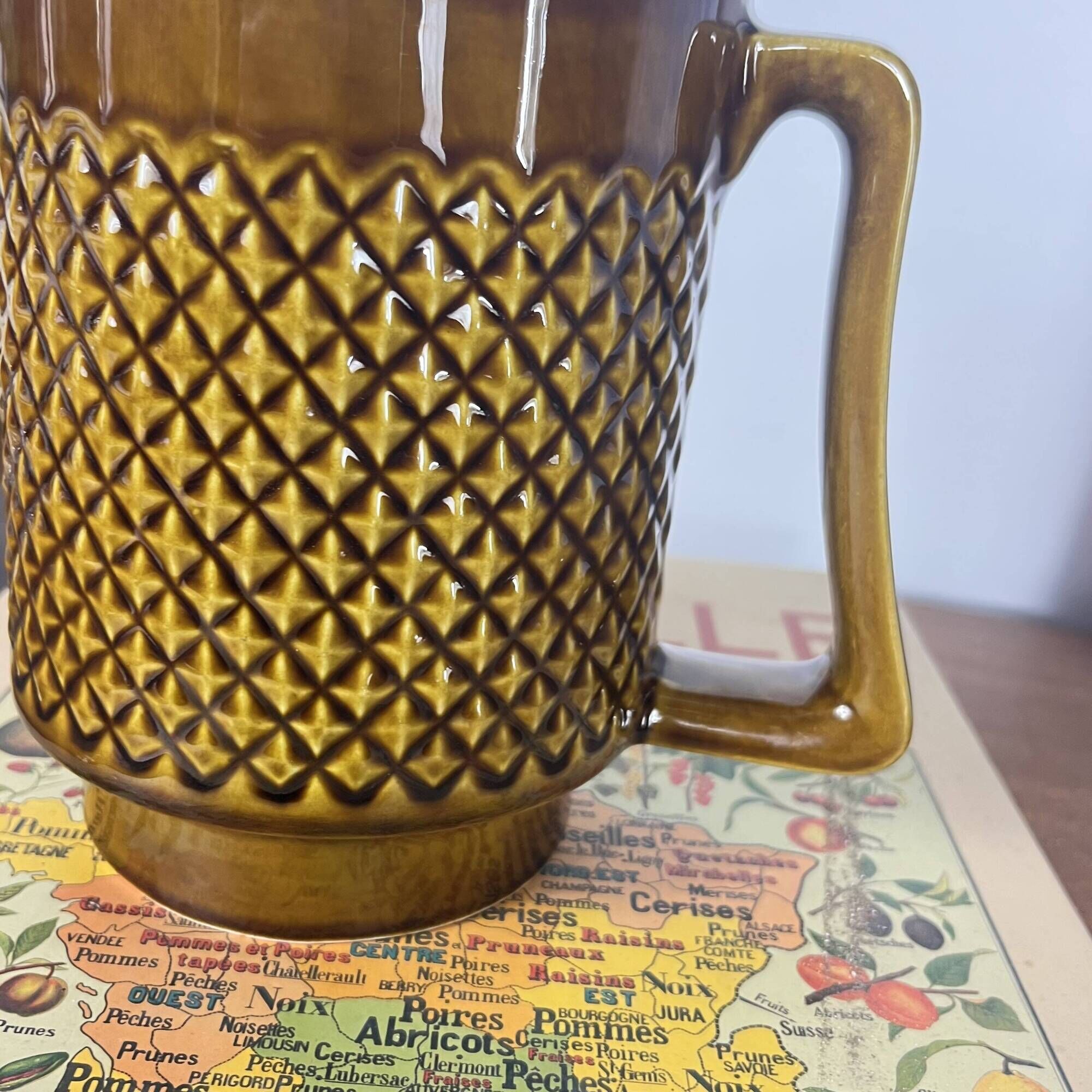 Old ceramic pitcher from Sarreguemines