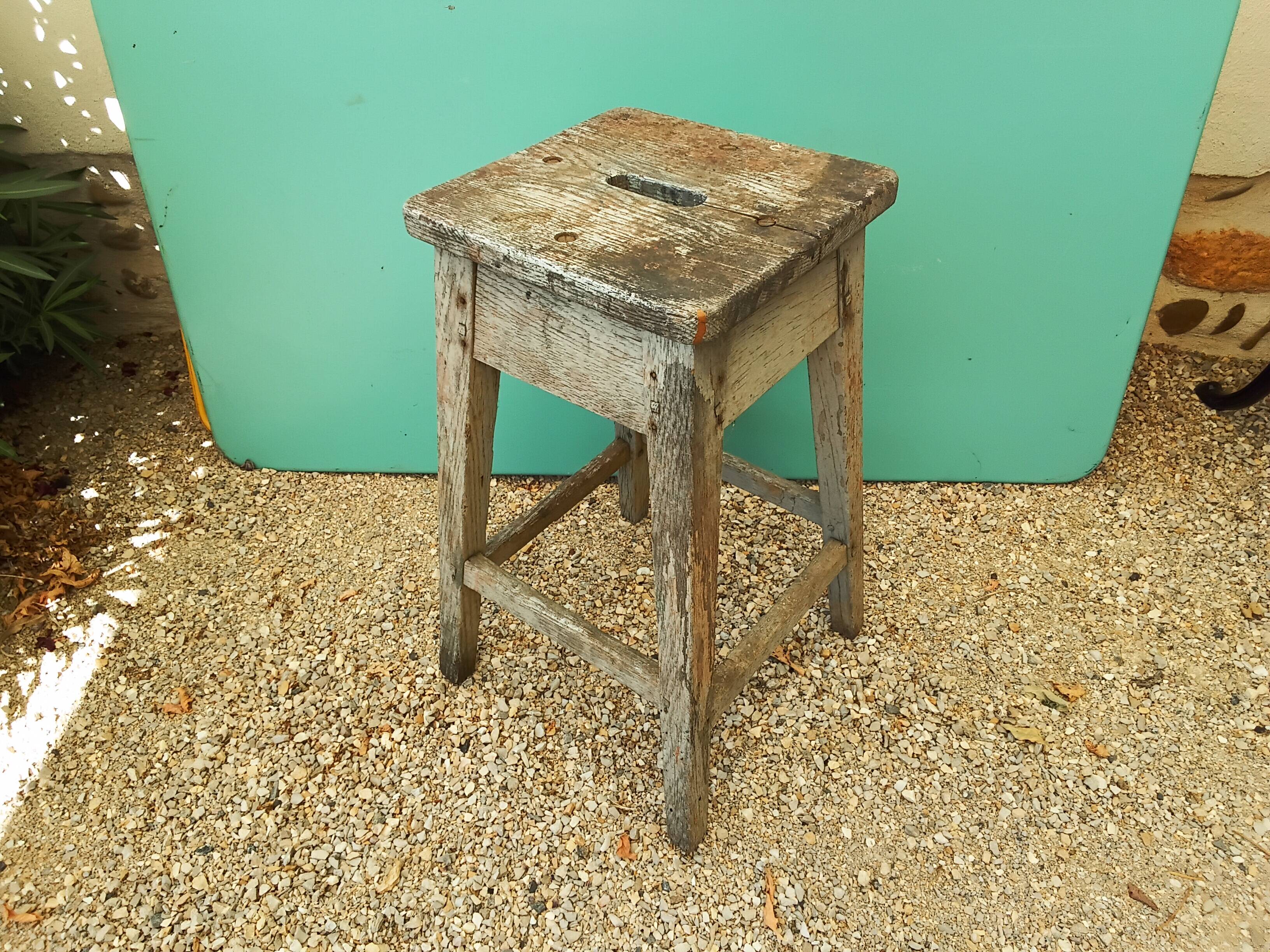 Tabouret chêne massif