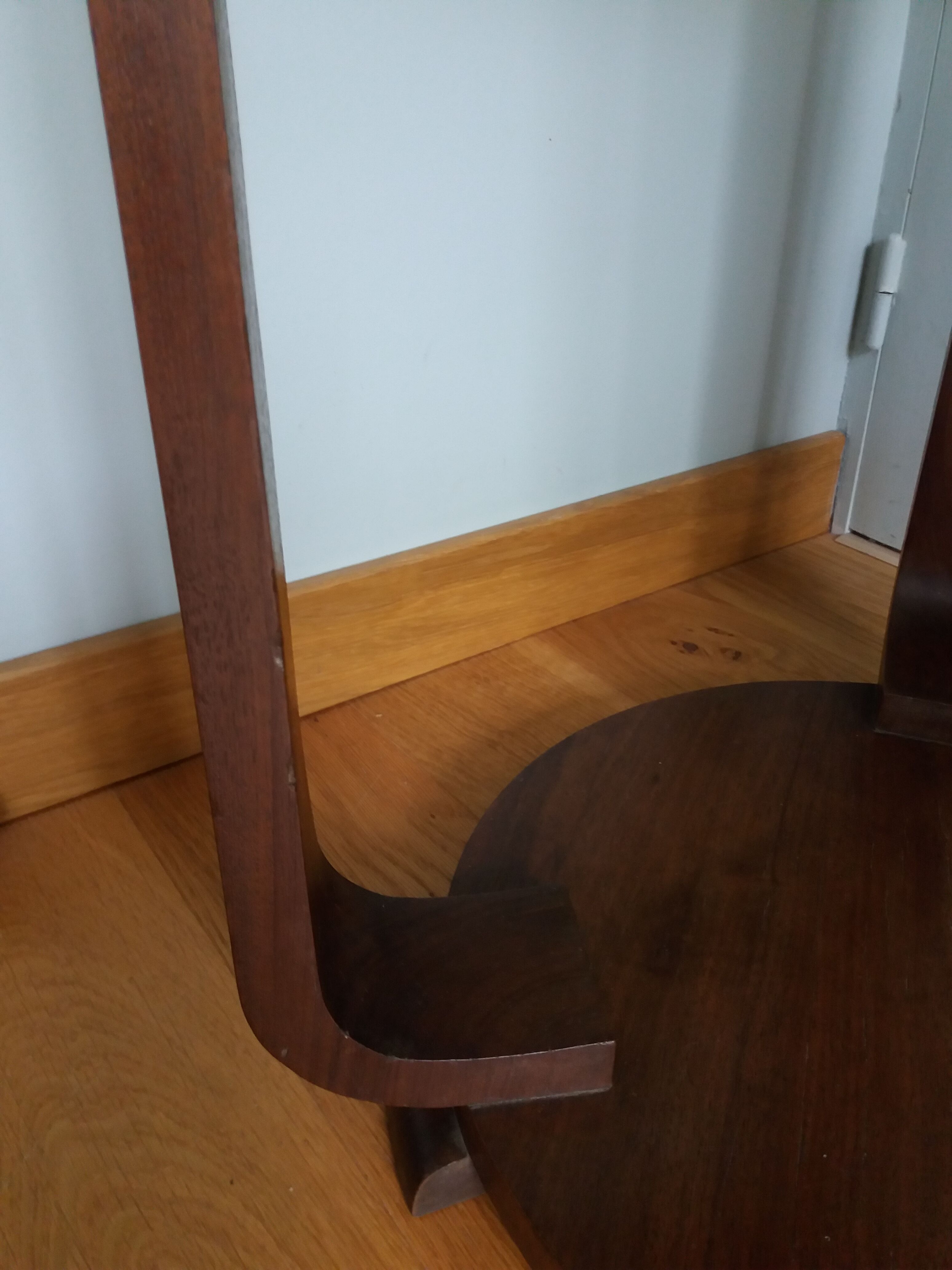 Art Deco tripod console pedestal table