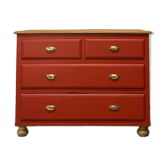 Commode vintage poignées laitons