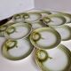 Set of 12 fish plates from the Moulin des Loups factory in Orchies