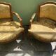 Pair of children's cabriolet armchairs in Louis XV style