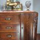 Oak art deco chest of drawers