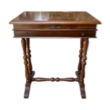 Antique dressing table in inlaid wood