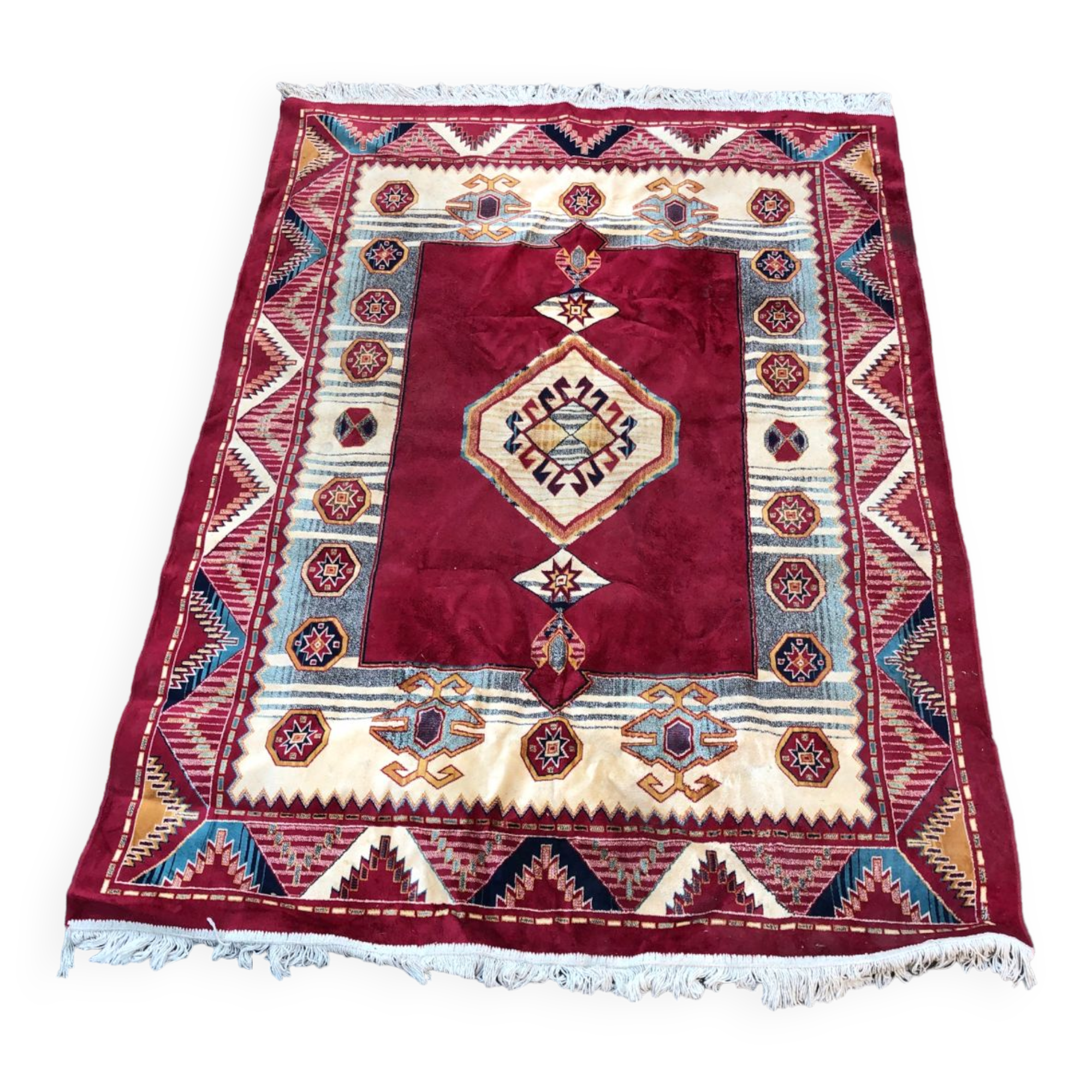 Patterned Kilim rug