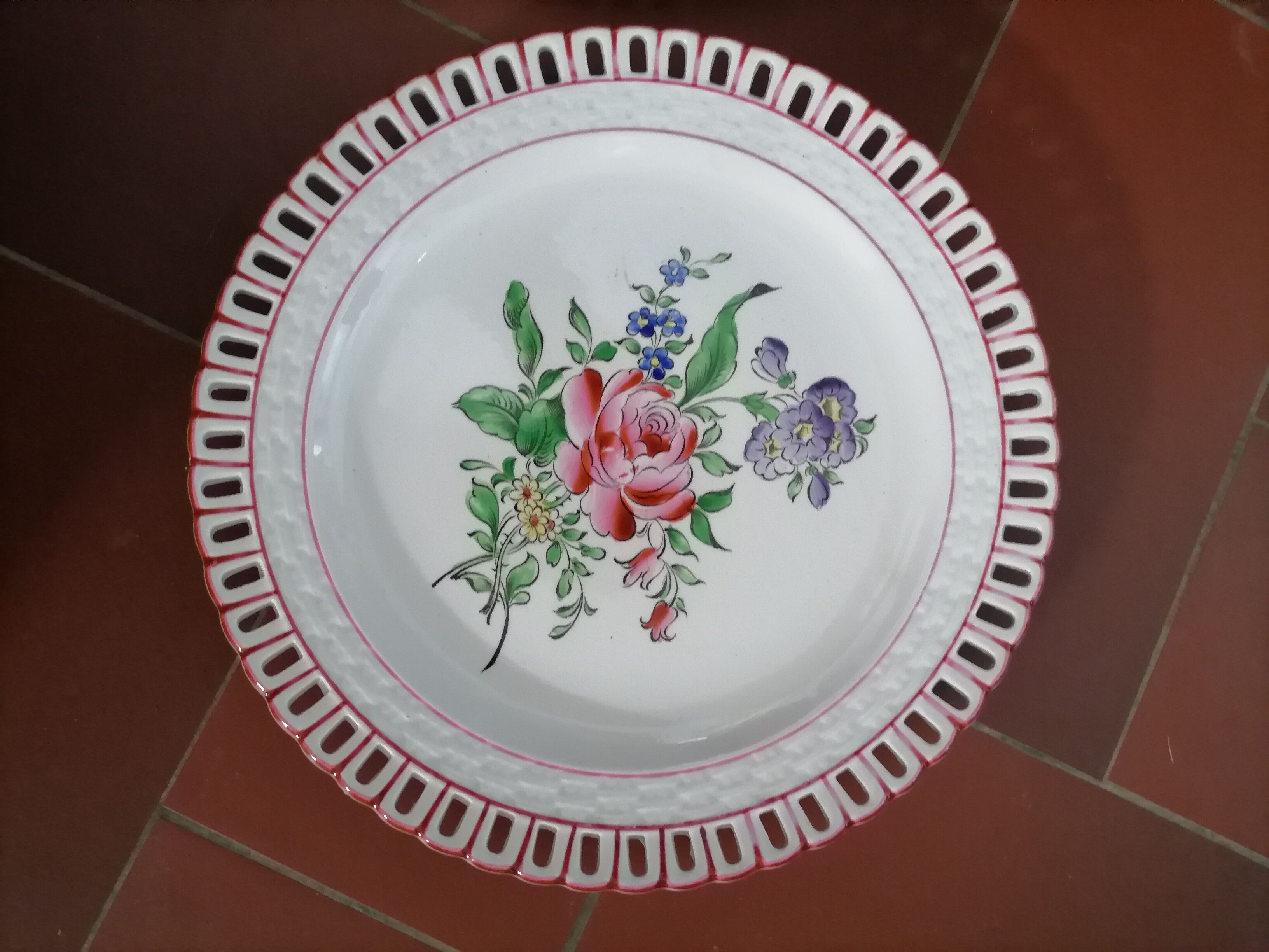 Old Lunéville plate