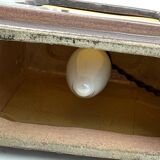 Art deco ceramic table lamp, Andre Fau Boulogne France circa 1940s