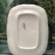 White rectangular dish, signed Digoin Sarreguemines France.