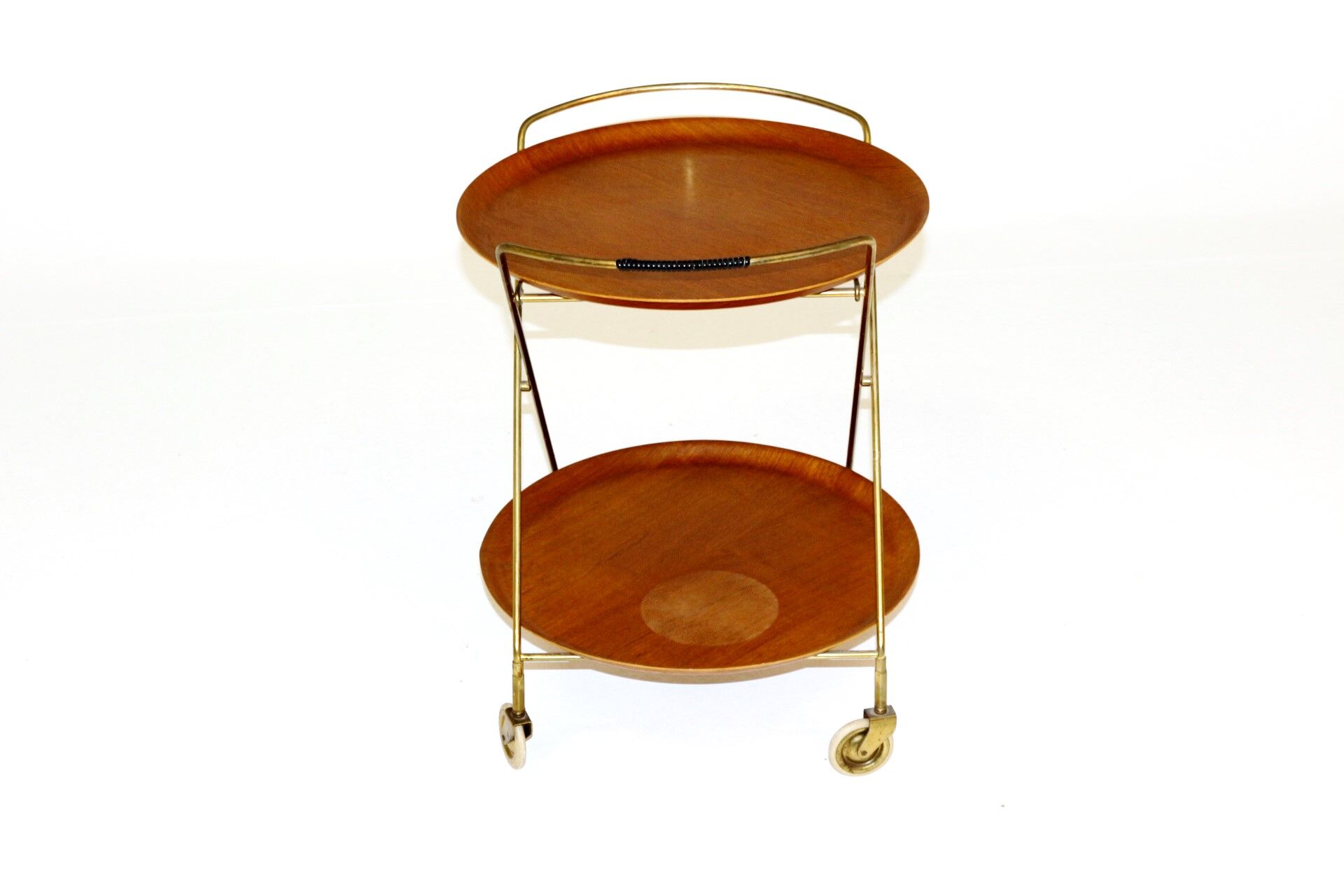 Rolling teak and metal dessert, Sweden, 1960