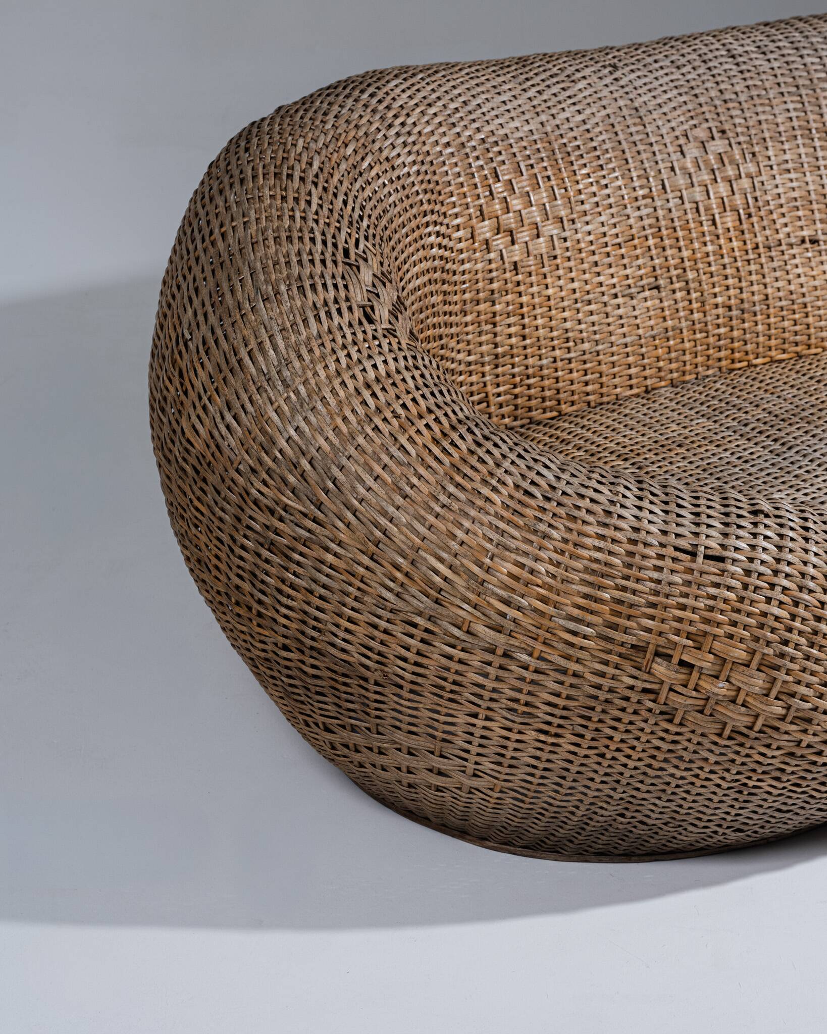 Wicker outdoor sofa, 1960s