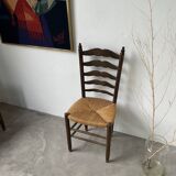 Trio rustic chairs in oak straw