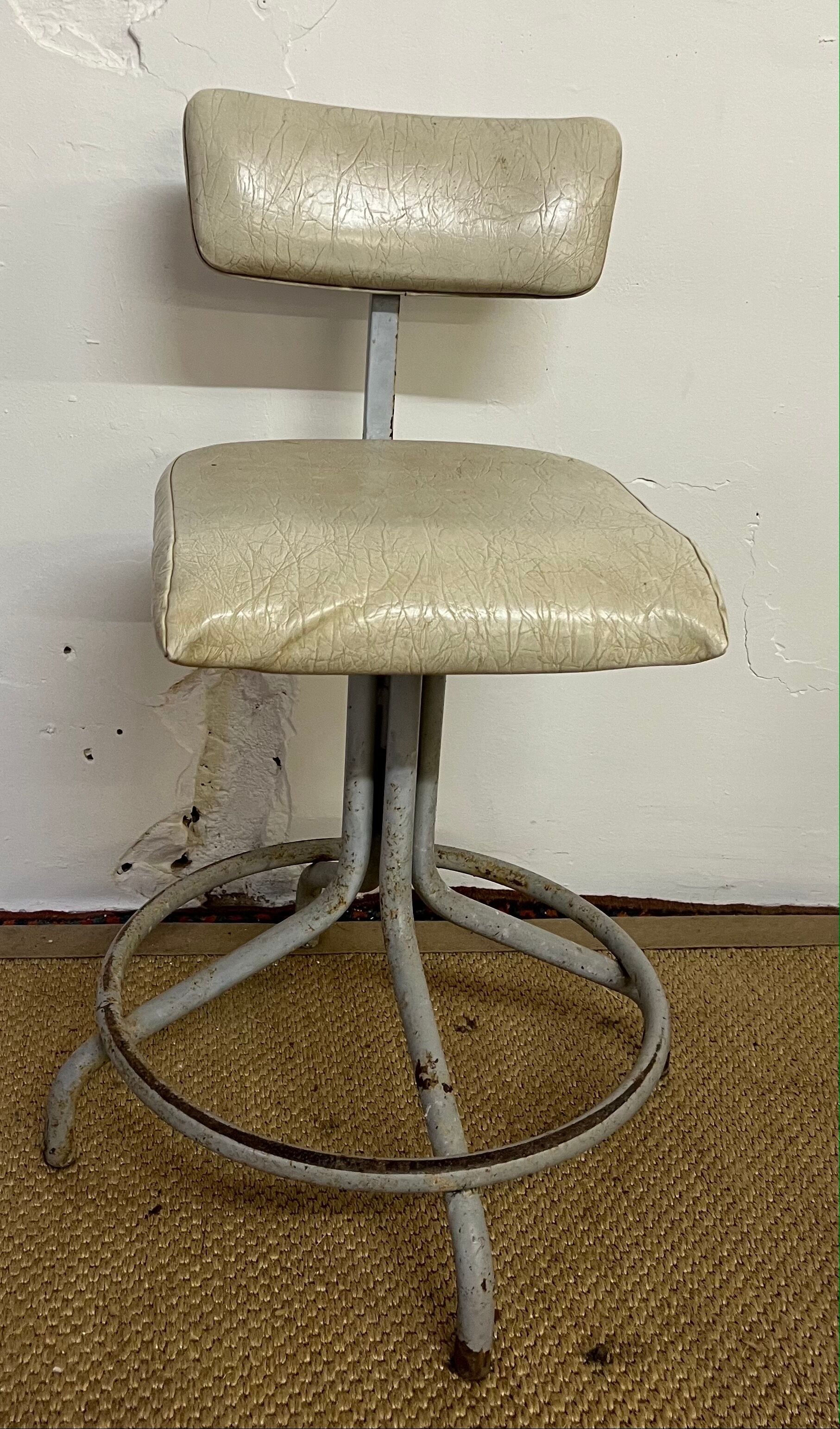 Old industrial workshop chair