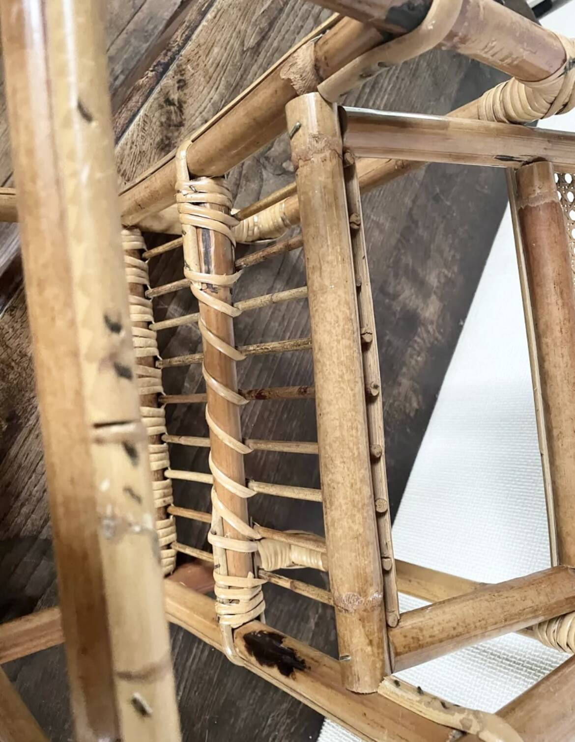 Children's rattan armchair