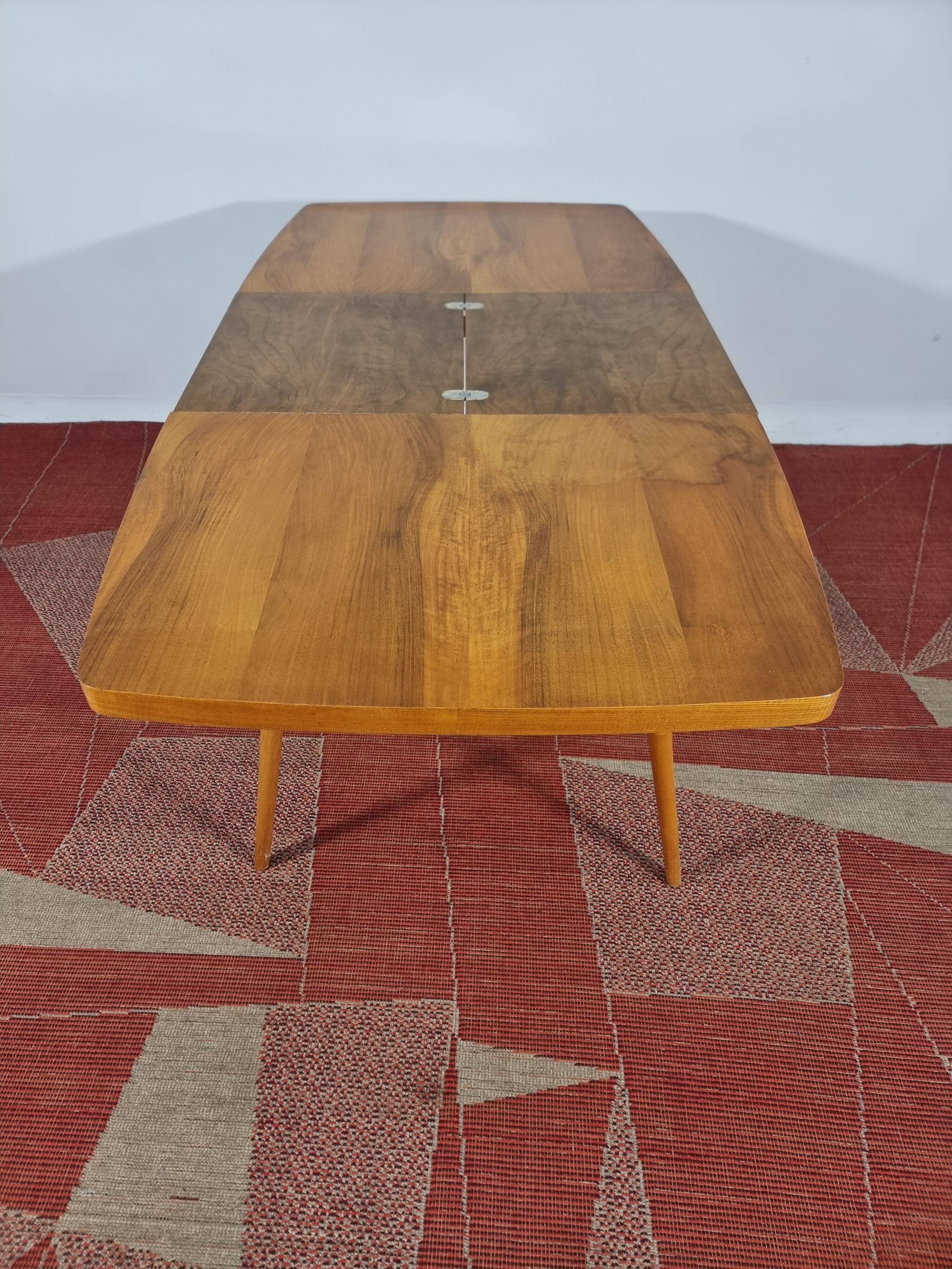 Dining Table and Chairs, 1960s, Set of 5