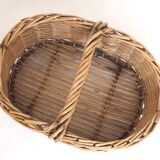 Old basket with flat handle