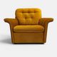 Vintage lounge set for 5, 3-seater convertible sofa and 2 armchairs, 70s.