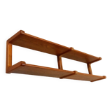 Dyrlund double teak wall shelf Denmark 1960’s