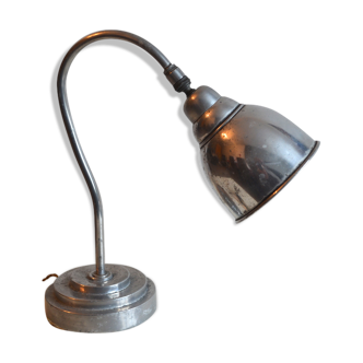 Old aluminum desk lamp