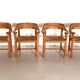 Rainer Daumiller Dining Chairs in Pine and Paper Cord, 1970s