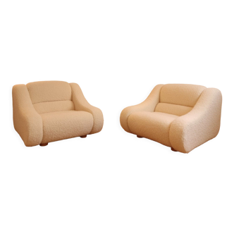 Pair of Italian armchairs 70s