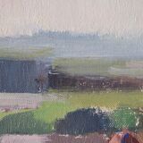 Helge Cardell, Swedish Modern Painting, 1960s, Oil on Canvas, Framed