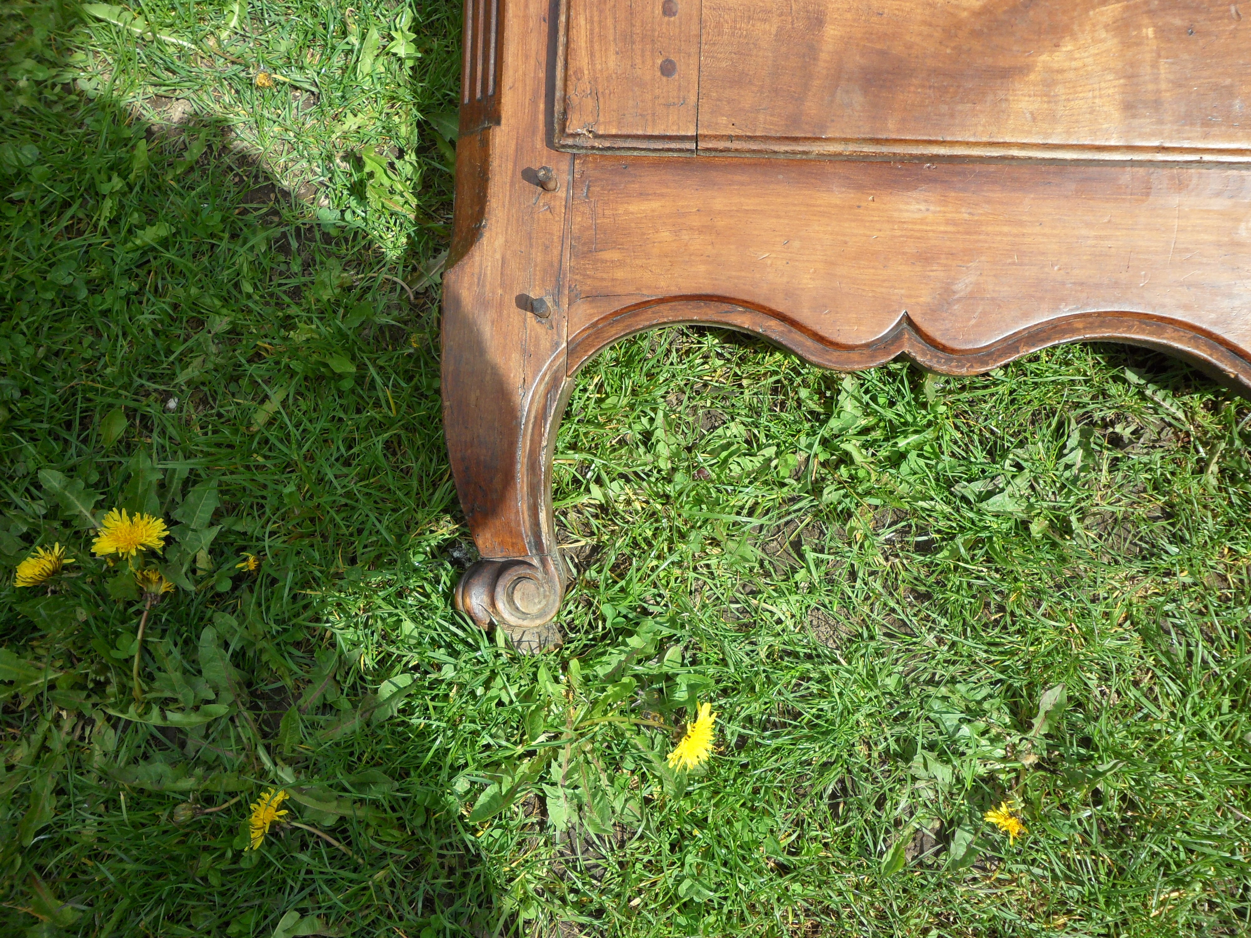 Old cabinet door with framing