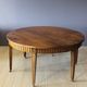 Louis XVI belt table with extensions in walnut, 19th century.