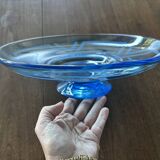 Beautiful large glass bowl signed André Delatte - Nancy