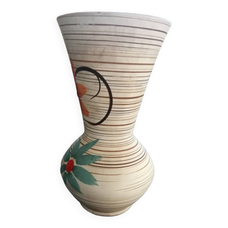 Vintage west germany floral vase 664-22